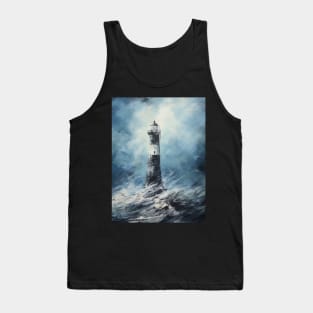 Lighhouse during the storm and thungers Tank Top